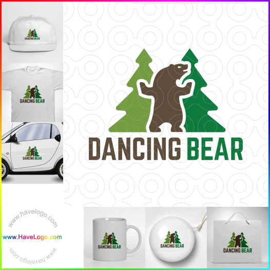 логотип Танцующий медведь - 62541