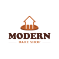 現代烘焙店Logo