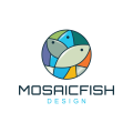 логотип Мозаичная рыба