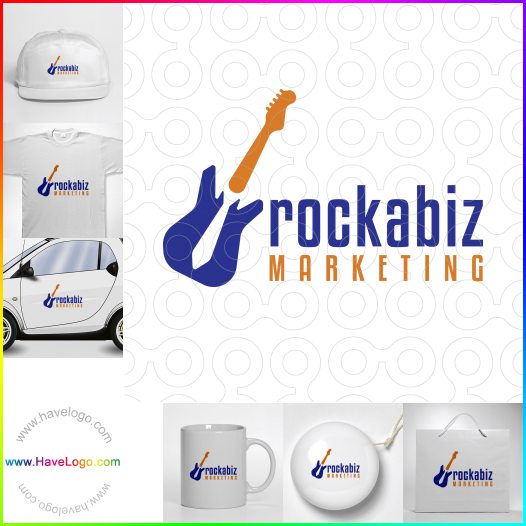 このRockabiz Marketingのロゴデザインを購入する - 62498