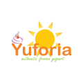 логотип замороженный йогурт