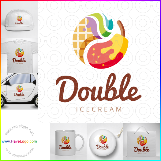 購買此雙球冰淇淋logo設計63652