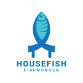 房子的魚Logo