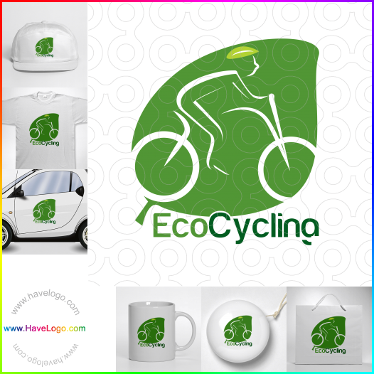 購買此生態山騎自行車logo設計57616