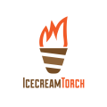 логотип кафе-мороженое