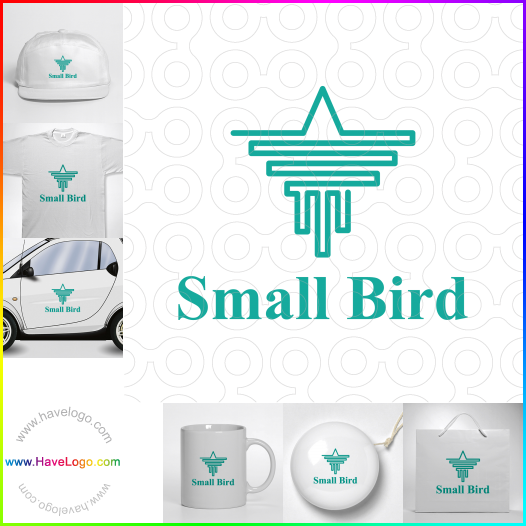 логотип маленькая птица - 65865