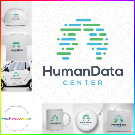 このヒューマンデータセンターのロゴデザインを購入する - 66208