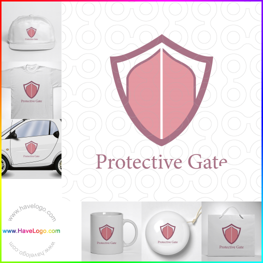 この保護ゲートのロゴデザインを購入する - 64377