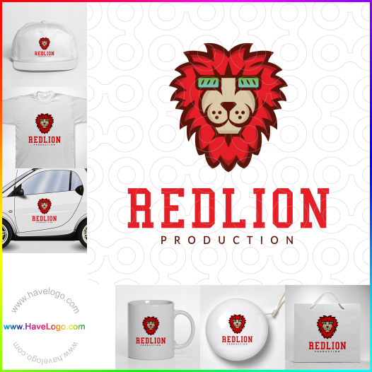 購買此紅獅子logo設計67251