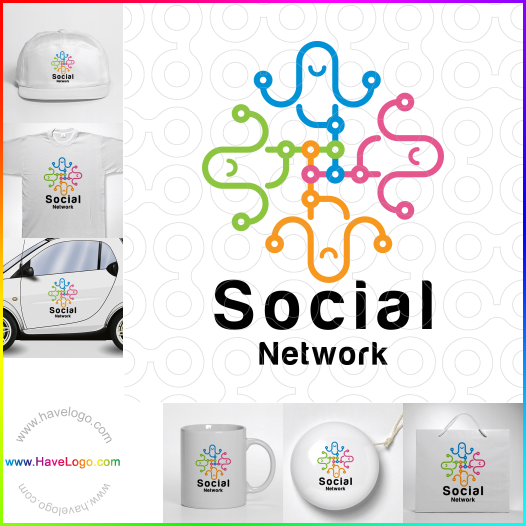 логотип Социальная сеть - 60995
