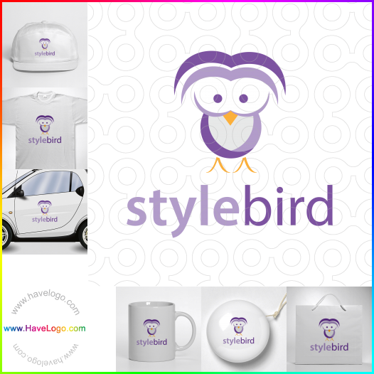 логотип Стиль Bird - 65653