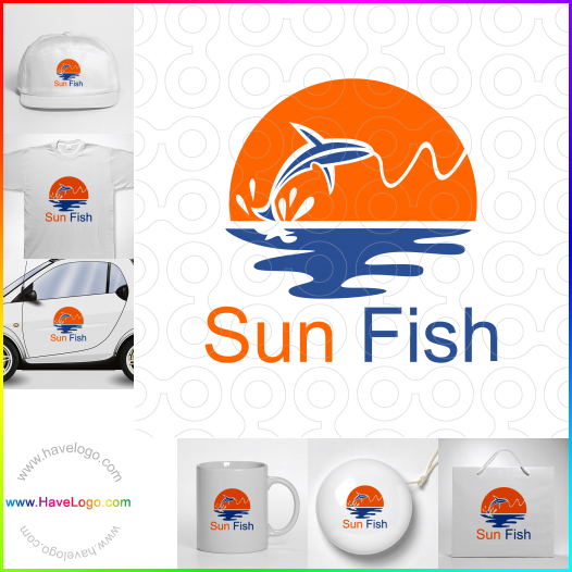 購買此太陽魚logo設計66462
