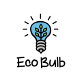 логотип Эко лампа