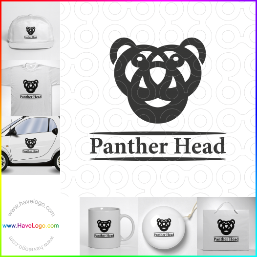 логотип Голова пантеры - 60806