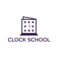  clock school  logo
