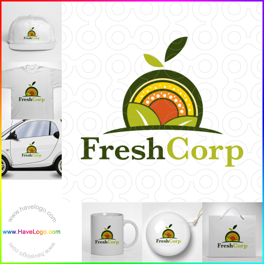 логотип продовольственный магазин - 24255