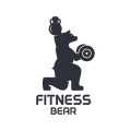 логотип Фитнес медведь
