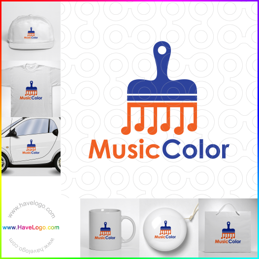 この音楽の色のロゴデザインを購入する - 65622