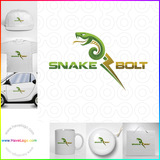 логотип Болт змеи - 62389
