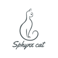 логотип Кошка сфинкса