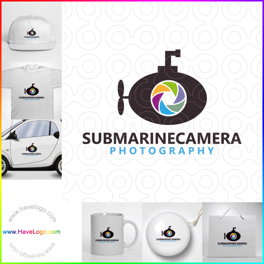 この潜水艦カメラのロゴデザインを購入する - 62611