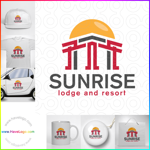購買此日出旅館和度假村logo設計60648