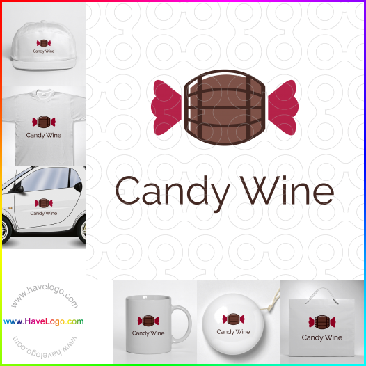 Süßigkeiten Wein logo 60125