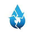 логотип синий