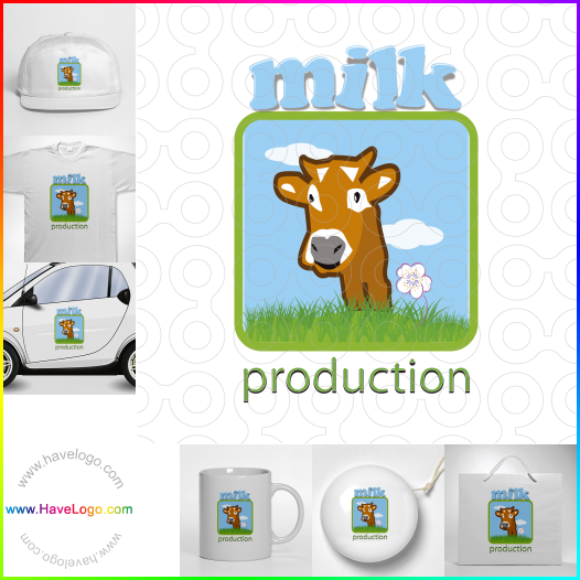 логотип молоко - 6957