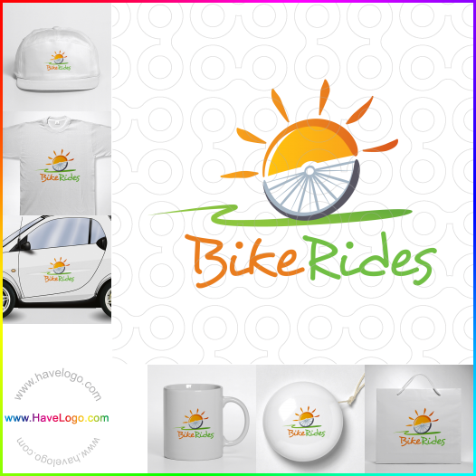 логотип Велосипедные прогулки - 65873