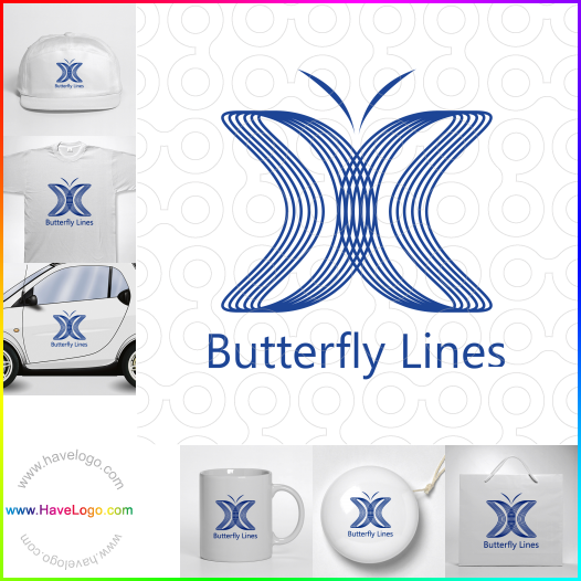 логотип Линии бабочки - 65517