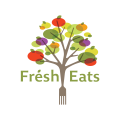 gesunde Nahrungsmittelprodukt logo