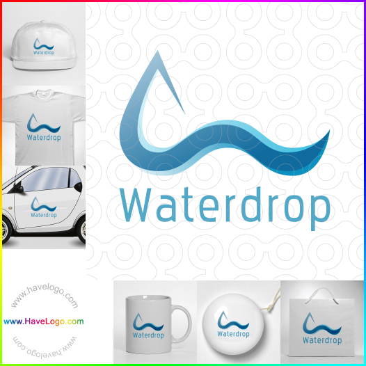 この水をドロップのロゴデザインを購入する - 33806