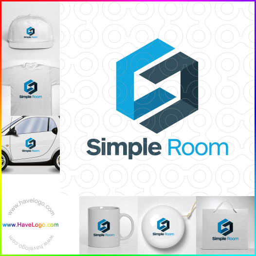 購買此簡單的房間logo設計65266