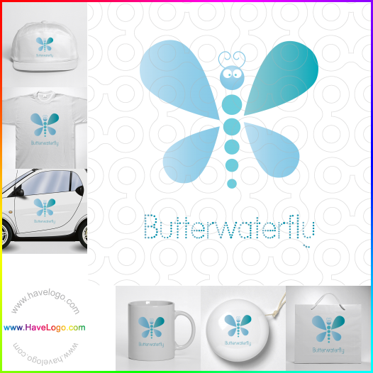 логотип бабочка - 34217