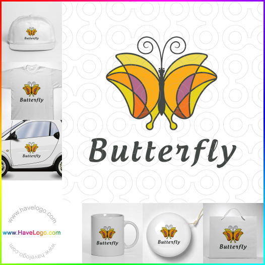購買此蝴蝶logo設計62716