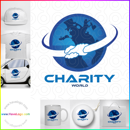 購買此慈善世界logo設計66075