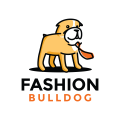 логотип Модный бульдог