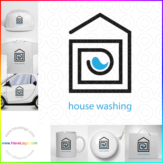 購買此家裡洗衣logo設計64014