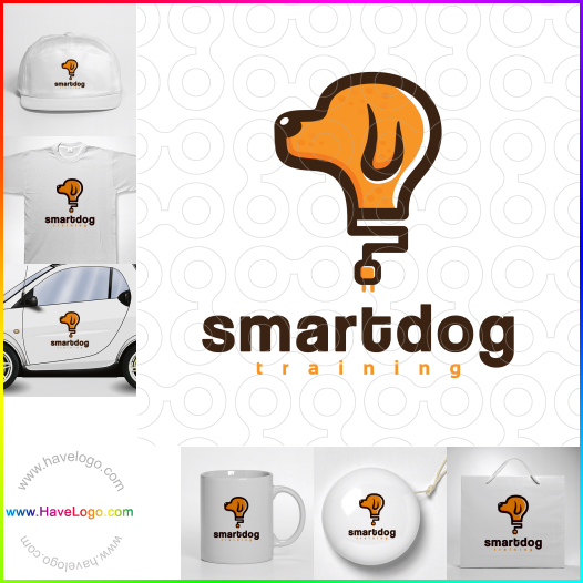 Compra un diseño de logo de 聪明的狗训练 67426