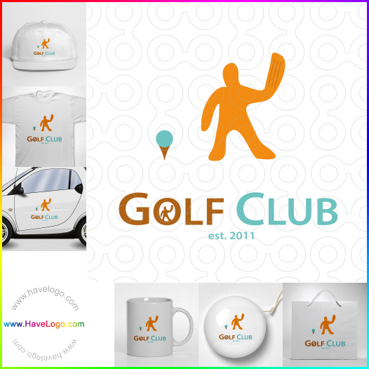 購買此高爾夫logo設計6427