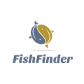 логотип рыбалка в океане