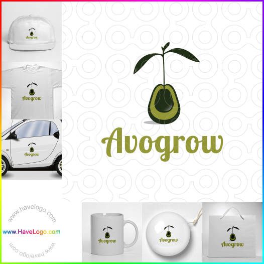 логотип авокадо - 7588