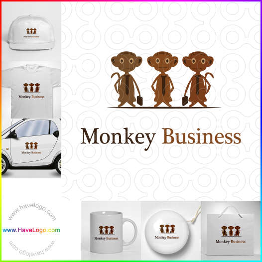 логотип обезьяна - 5857