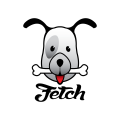 логотип щенок