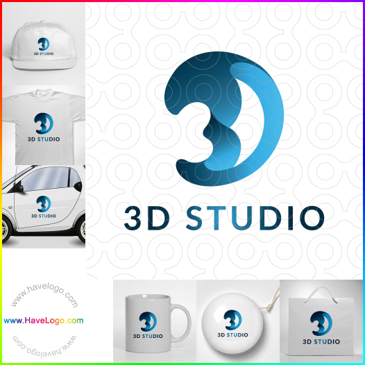 この3D Studioのロゴデザインを購入する - 66373