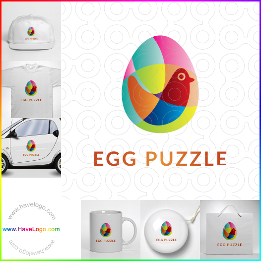 логотип Яйцо головоломка - 66339