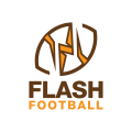 閃光的足球Logo