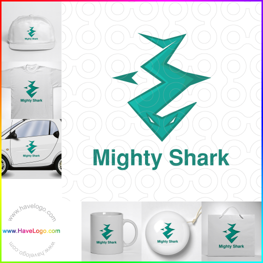 buy  Mighty shark  logo 61716