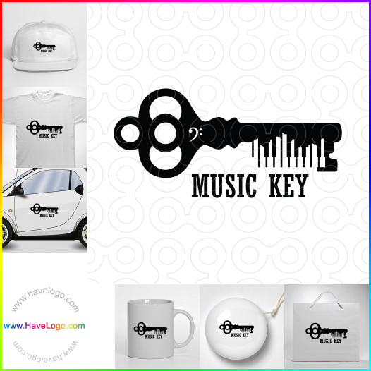 логотип Музыкальный ключ - 66260